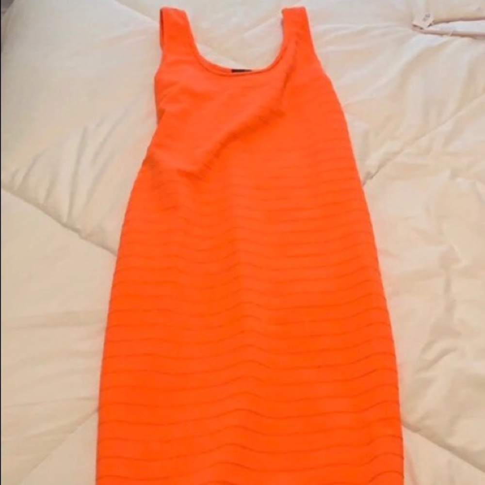 Neon Orange tube dress !